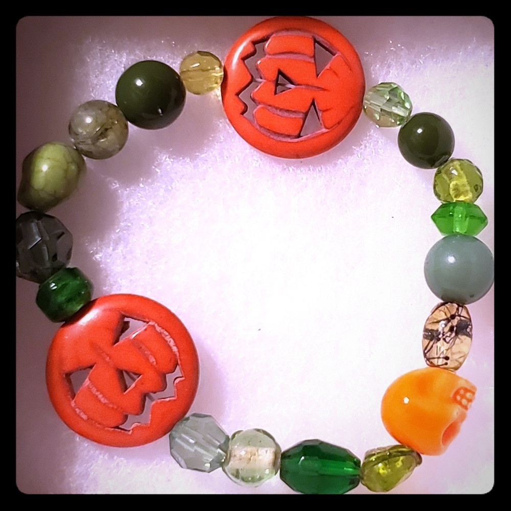 Ooak Fall/Halloween women's or girls bracelet